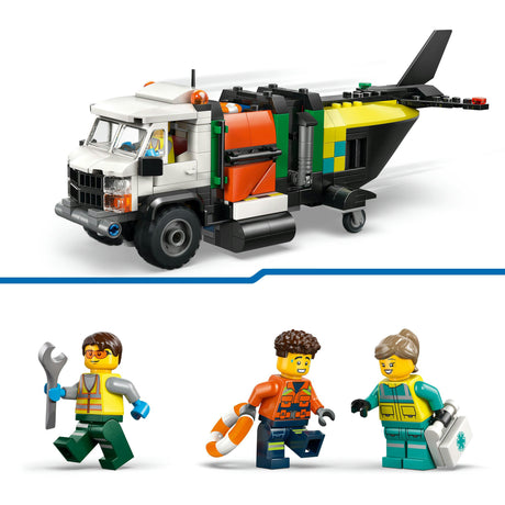 Lego City Great Vehicles 60505 remiks samolotu, pojazdu serwisowego i poduszkowca
