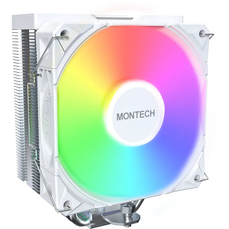 Chłodnica procesora Montech nx400 argb (biała, 4-pin PWM)