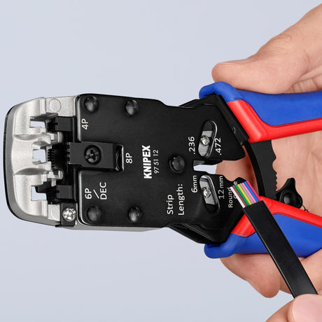 Szczypce do zaciskania wtyczek zachodnich Knipex 975112 - 200mm