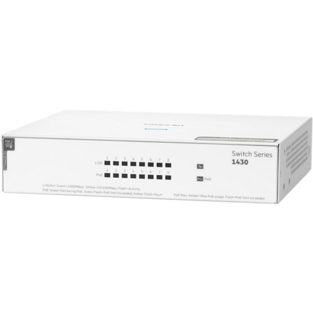 Przełącznik Hewlett Packard Enterprise Instant On 1430 8G CL4 PoE (64 W PoE)