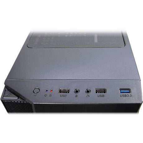 Obudowa midi tower Inter-tech T-11 Televen (czarna | 3x USB-A | okienko)