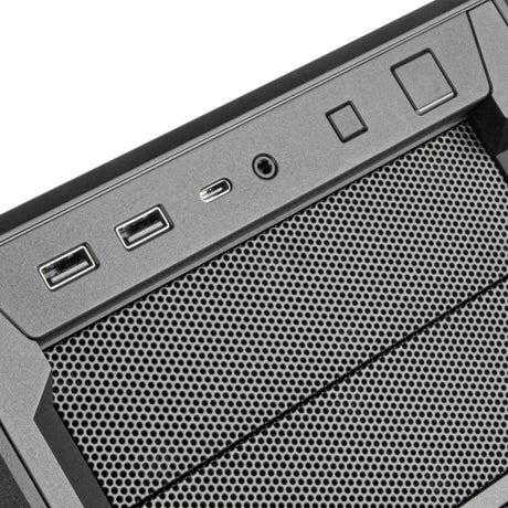 Obudowa midi tower Silverstone sst-sed1-b (czarna | 2x USB-A | 1x USB-C)