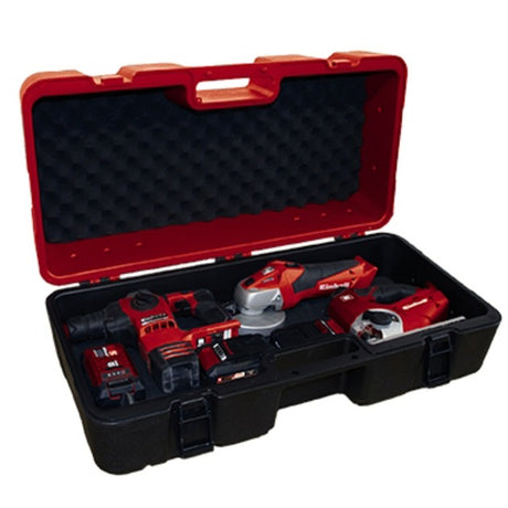 Einhell case e-box l70 35 - do uniwersalnego przechowywania - max. nośność: 50 kg - tapicerka z miękkiej pianki - bryzgoszczelna konstrukcja - ergonomiczny uchwyt