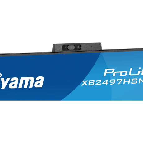 Monitor Iiyama prolite xb2497hsnh-b1 23.8 (czarny, hdmi, displayport, lan, audio, usb-c, kamerka internetowa)