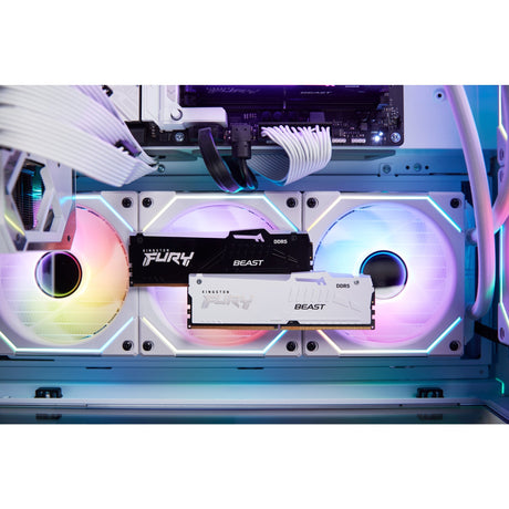 Kingston Fury 16 GB RAM DDR5-5600 (biały, KF556C40BWA-16, Beast RGB, XMP)