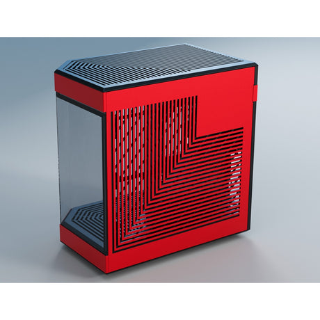 Obudowa Midi Tower Hyte Y60 (czerwony czarny | 3x USB-A | szkło hartowane)