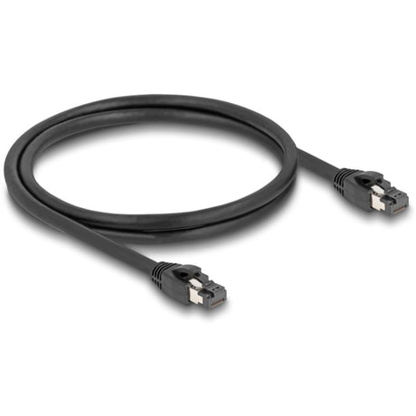 Delock kabel sieciowy ftp, rj-45 kat. 8.1 (czarny, 1 metr)