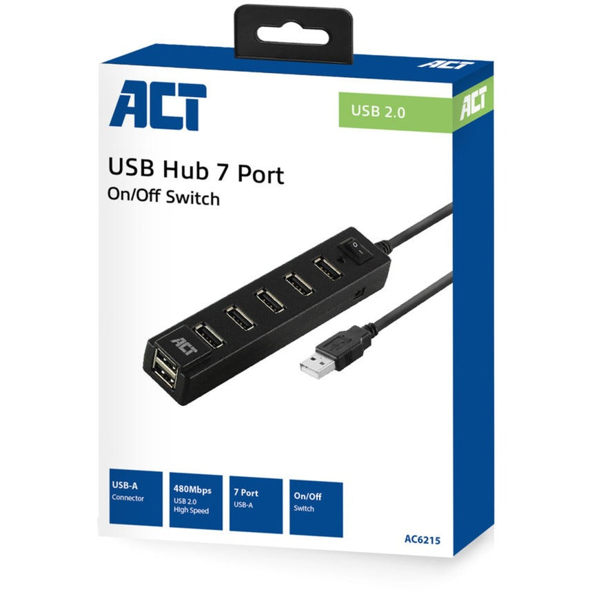 Koncentrator USB Act ac6215 czarny