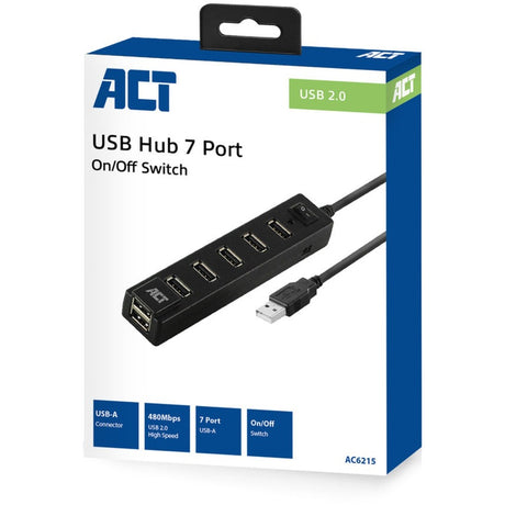 Koncentrator USB Act ac6215 czarny