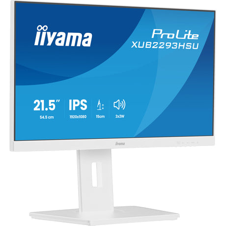 Monitor Iiyama prolite xub2293hsu-w7 21,5 (biały (matowy), HDMI, Display Port, 2x USB-A)