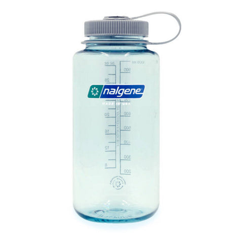 Butelka na wodę Nalgene z szeroką szyjką, 1-litrowa butelka do picia (jasnoniebieska)
