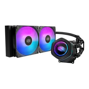 Cooler master masterliquid core nex 240 chłodzenie wodą czarną (czarny, argb)