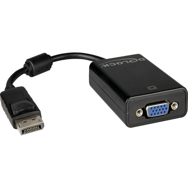 Delock adapter Displayport 1.1 > vga (czarny)