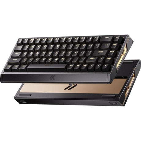 Mchose ace 68 gt full-aluminum esports hall effect keyboard (zwart, us lay-out (qwerty), mount tai pink gt he, 65%, 16k, rgb, hot swap, usb-c, hall effect sensor)