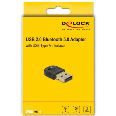 Delock Miniadapter USB 2.0 Bluetooth 5.0 Adapter Bluetooth