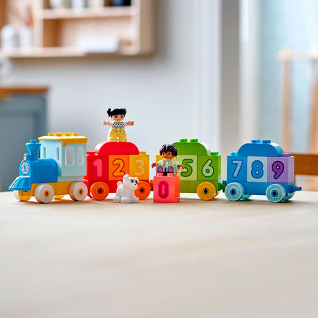 Lego duplo - pociąg z cyframi - zabawka konstrukcyjna do nauki liczenia (10954)