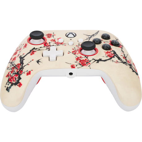 Kontroler Powera Advantage z kablem do konsoli Xbox x|s - nirwana wojownika (magnolia white, xbox series x|s, xbox one, PC)
