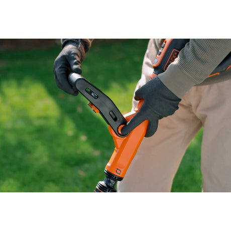 Podkaszarka Black+decker 18 V z 2 ostrzami i akumulatorową podkaszarką do trawy (czarno-pomarańczowa, 25 cm, bateria w zestawie)