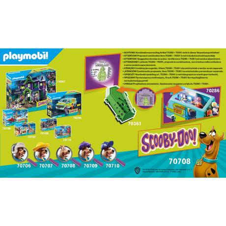 Playmobil Scooby Doo! - przygoda z zabawkami konstrukcyjnymi-duchem lub kapitanem-sztućcem (70708)