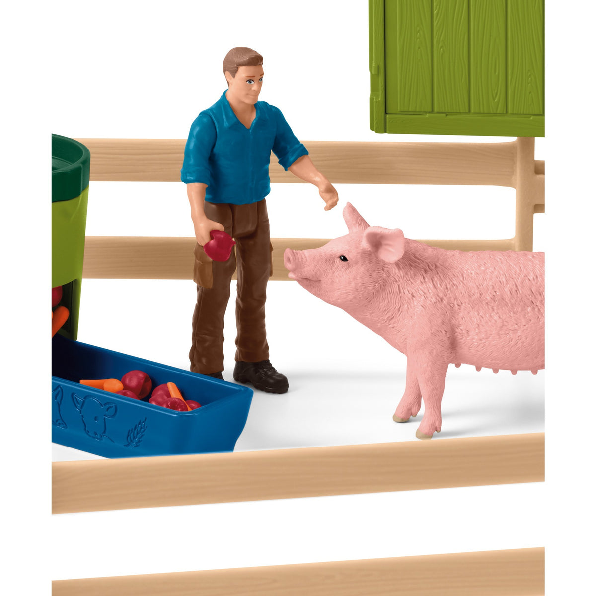 Świat farmy Schleich - duża stabilna, żółta figurka do zabawy