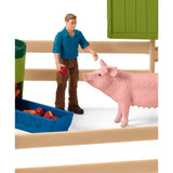 Świat farmy Schleich - duża stabilna, żółta figurka do zabawy
