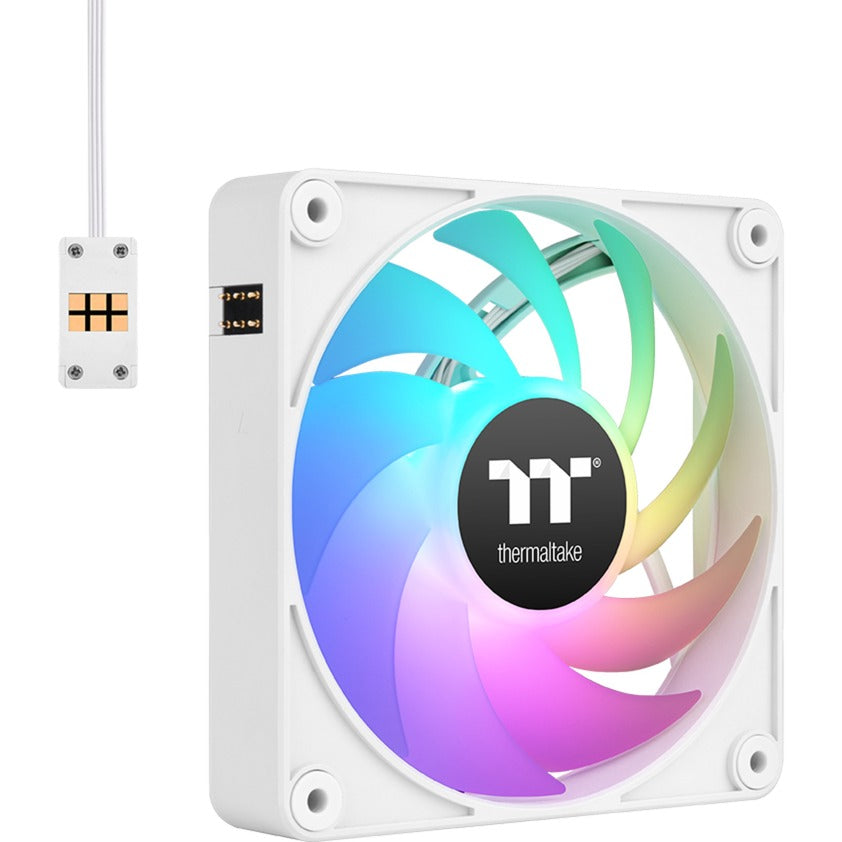 Thermaltake ct120 ex argb Sync wentylator chłodzący do komputera śnieg (zestaw 3 wentylatorów) wentylatory do obudowy (biały, 3 sztuki, 120 x 120 x 25 mm, pwm)