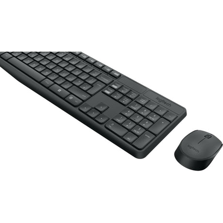 Bezprzewodowy zestaw stacjonarny Logitech mk235 (czarny, układ US-International (QWERTY))