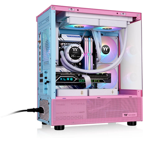 Obudowa mini tower Thermaltake View 170 tg argb (różowy | 2x usb-a | rgb | szkło hartowane)