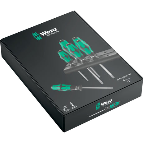 Zestaw wkrętaków Wera 367 6 Torx HF Kraftform Plus + stojak (czarno-zielony, 6 sztuk)