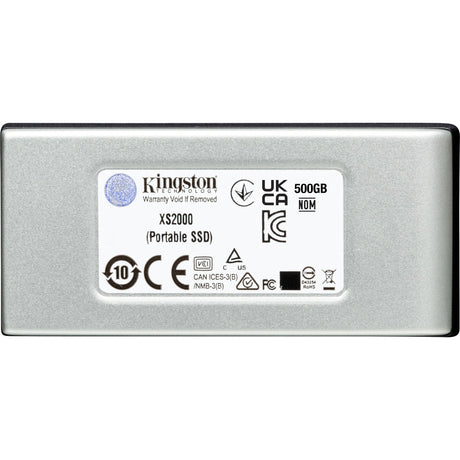 Przenośny zewnętrzny dysk SSD Kingston xs2000 4 TB (srebrno-czarny, sxs2000 2000g, USB-C 3.2 (20 GBit s))
