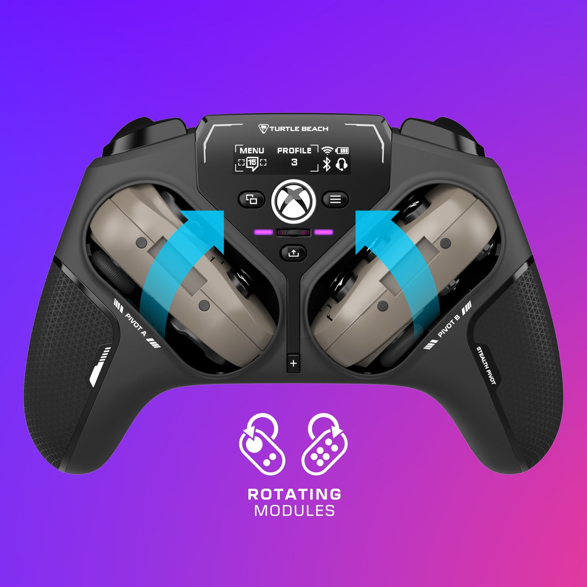 Bezprzewodowy inteligentny kontroler Turtle Beach Stealth Pivot (czarny, Bluetooth USB, 2,4 GHz, PC, Xbox, Android)