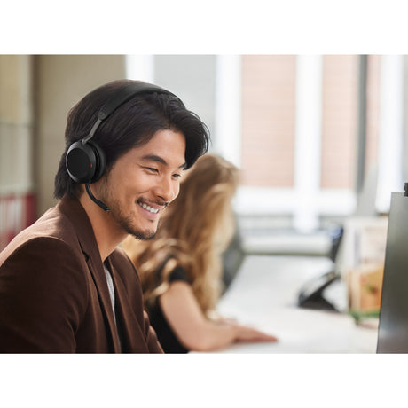 Zestaw słuchawkowy nauszny Jabra Evolv2 75 (czarny, link380c, Microsoft Teams)