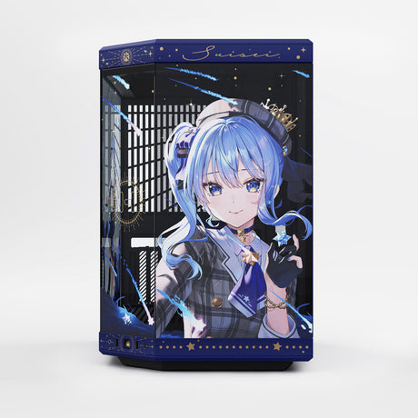 Obudowa midi tower Hyte hoshimachi suisei y70 (niebieska | 2x USB-A | 1x USB-C | szkło hartowane)