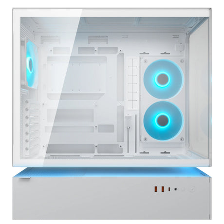 Obudowa midi tower Cougar cfv235 (biała | 2x USB-A | 1x USB-C | RGB | szkło hartowane)