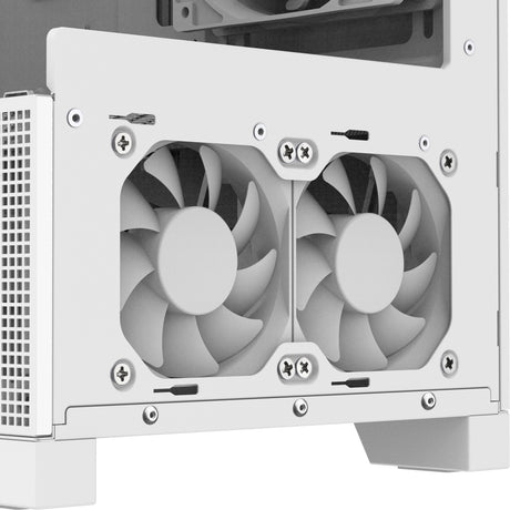 Obudowa mini tower Silverstone lucid 05 (biała | 2x USB-A | 1x USB-C | RGB | szkło hartowane)