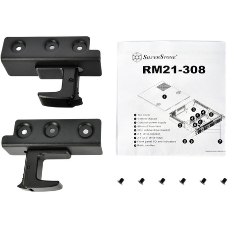 Obudowa rack Silverstone RM21-308 (czarna | 1x USB-A 2.0 | 1x USB-A 3.2 (5 Gbit s))