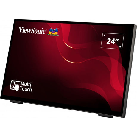 Bezramkowy monitor dotykowy Viewsonic z 10-punktowym PCAP 24 (czarny, HDMI, DisplayPort, VGA)