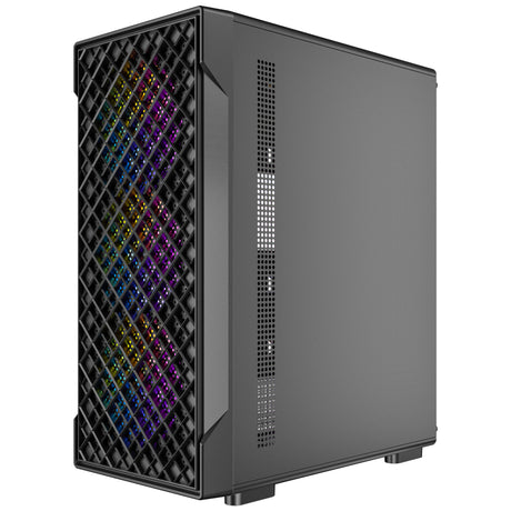 Obudowa midi tower Antec vx320 argb (czarna | 3x usb-a | szkło hartowane)