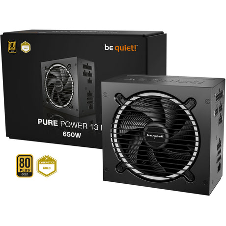 Bądź cicho! modułowy zasilacz Pure Power 13 m o mocy 650 W (czarny, 1x 12 V-2x6, 2x pcie)