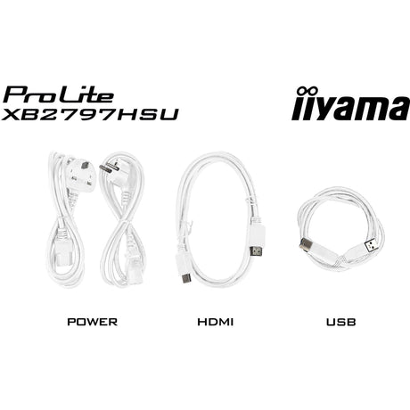 Monitor Iiyama prolite xb2797hsu-w1 27 (biały (matowy), 120 Hz, HDMI, Display Port, USB, audio)