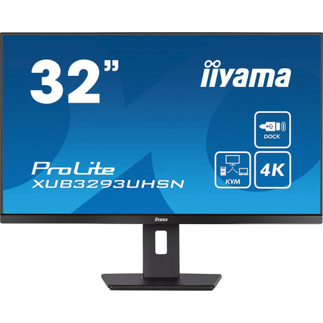 Monitor Iiyama Prolite xub3293uhsn-b5 31,5 4k UHD (czarny, HDMI, Display Port, 2x USB-A, USB-C, RJ-45)