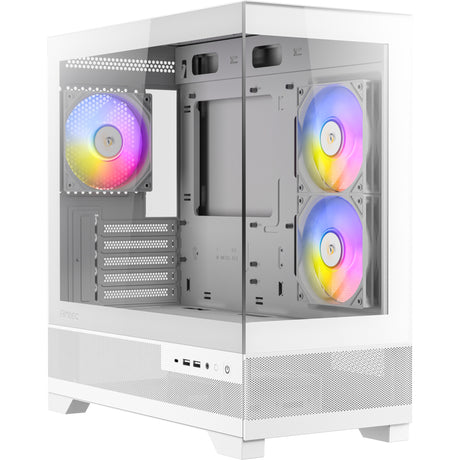 Obudowa mini tower Antec cx500m argb (biała | 2x USB-A | 1x USB-C | szkło hartowane)