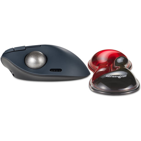 Podpórka pod nadgarstek Kensington slim duo pod mysz żelową trackball (czerwony czarny)