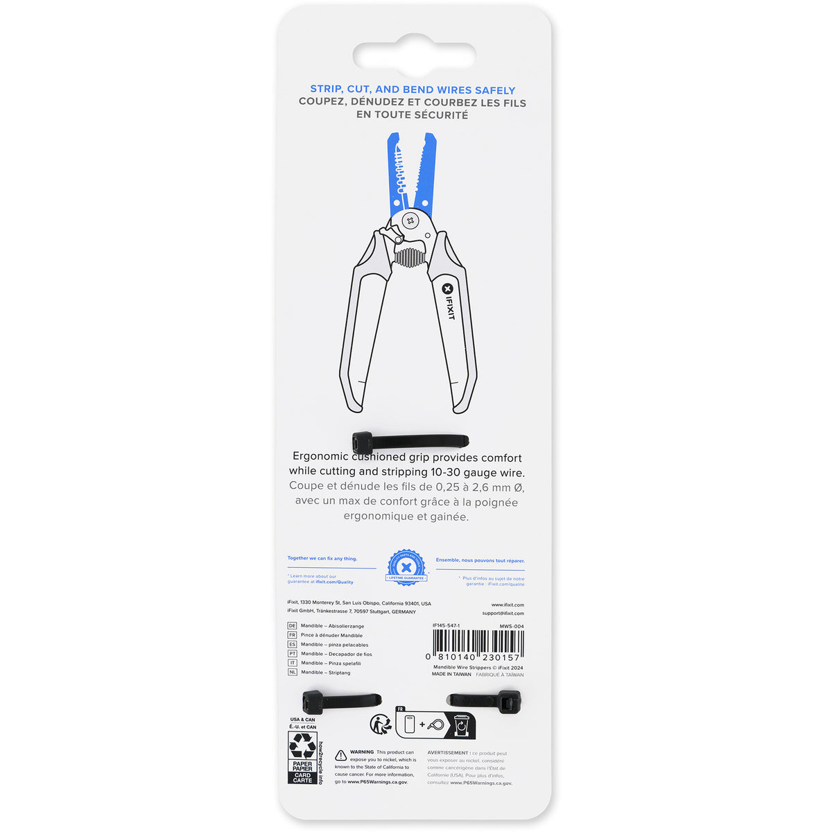 Szczypce do ściągania izolacji Ifixit (czarno-niebieskie)
