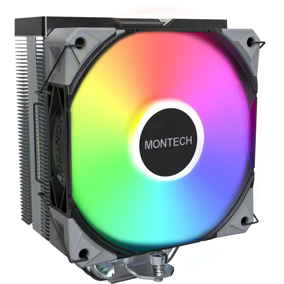 Chłodnica procesora Montech NX400 ARGB (czarna, 4-pin PWM)