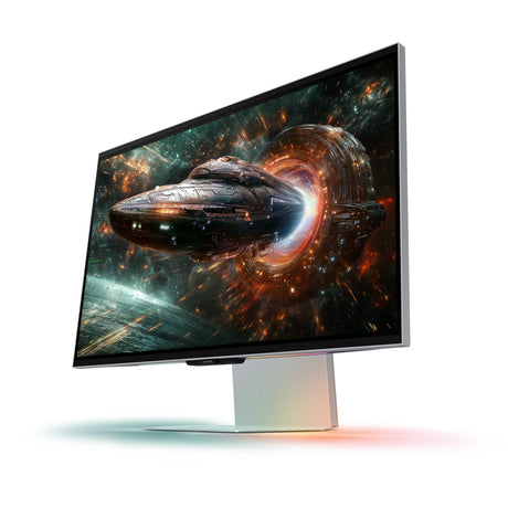 Monitor do gier Samsung Odyssey 3D G90XF 27 4K UHD (srebrny, 2x HDMI, DisplayPort, 2x USB-A, USB-B, 165 Hz)