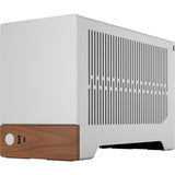 Obudowa mini tower w stylu Fractal (srebrny kolor drewna | 1x USB-A | 1x USB-C)