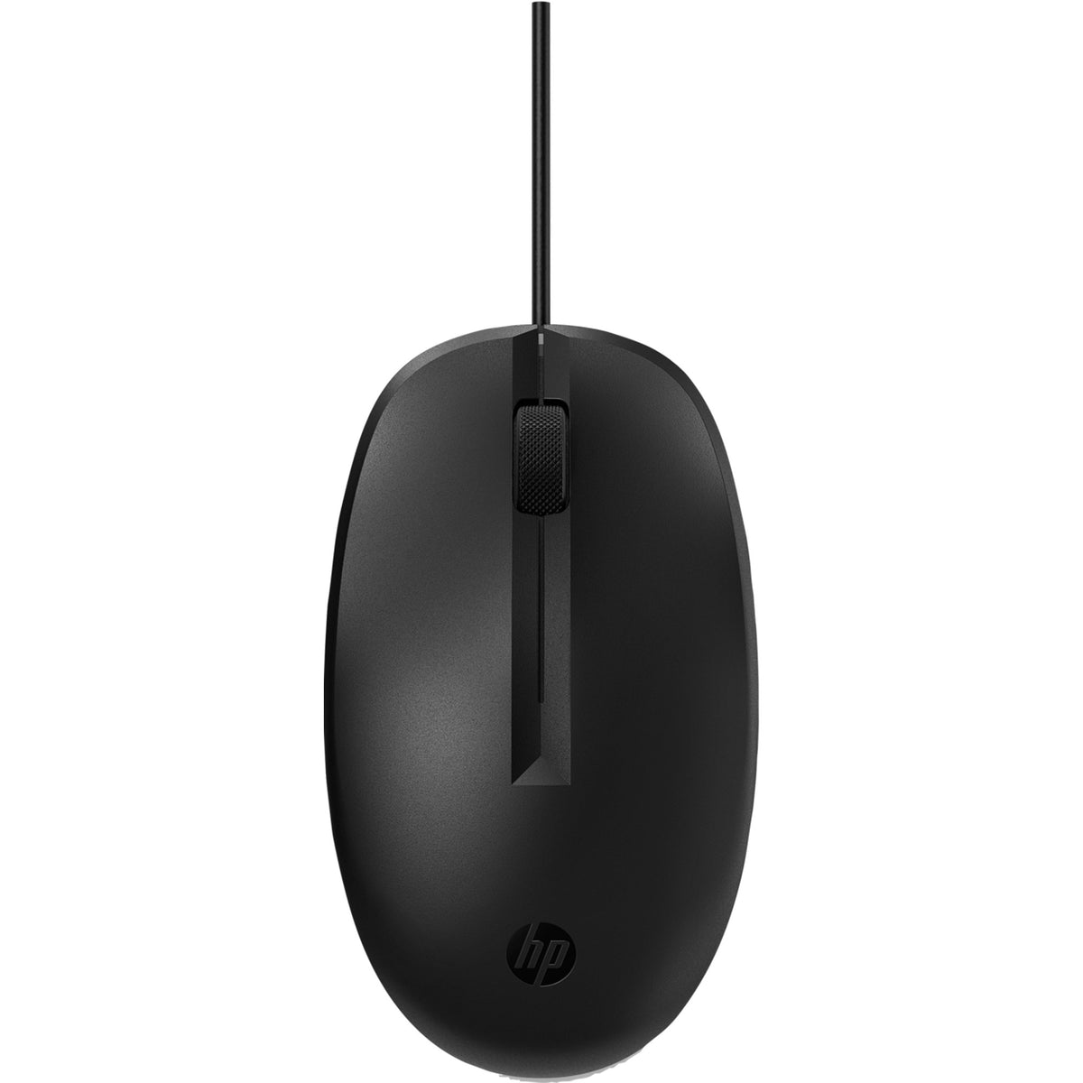 Mysz laserowa HP 128 z kablem (czarna, 1200 dpi)