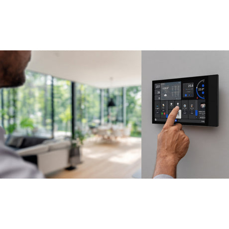 Panel sterowania Shelly z wyświetlaczem ściennym XL (czarny, ekran dotykowy, Wi-Fi 6, Bluetooth 5.4)