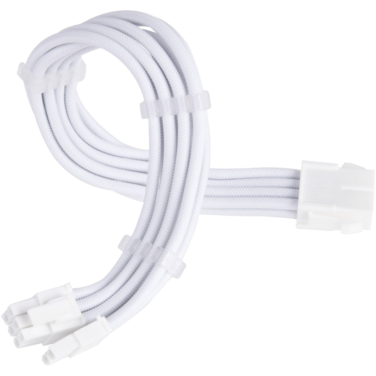 Kabel przedłużający Silverstone sst-pp07e-pci8w-v2, pcie 8pin (6+2) (biały, 30 centymetrów)